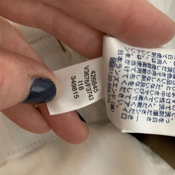 Lands' End Men's Traditional Fit Cotton Dress Pants Lt Brown Khaki 42x30.5 - Picture 10 of 11